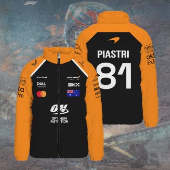 McLaren x Oscar Piastri 3D Stand Collar Puffer Jacket