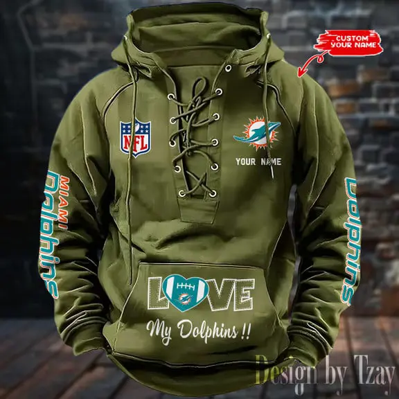 Miami-Dolphins-Hooded-Lace-up-Vintage-Hoodie-RETRO1119-3