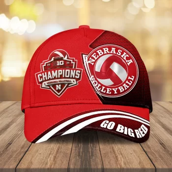Nebraska Cornhuskers Women's Volleyball 2025 Big Ten Champions Classic Cap NDT1137