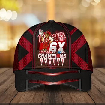 Nebraska Cornhuskers Women's Volleyball 2025 Big Ten Champions Classic Cap NDT1138