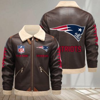 New England Patriots Leather Jacket - Brown Leather Jacket