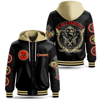 Ozzy Ozbourne Special Hooded Baseball Jacket Varsity Jacket CHB1250