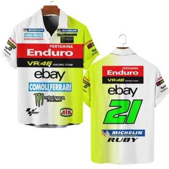 Pertamina Enduro VR46 Racing Team Personalized Hawaiian Shirt Button Down Shirt