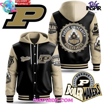 Purdue Boilermakers In The Stands Limited Hooded Baseball Jacket Varsity Jacket CHB1056