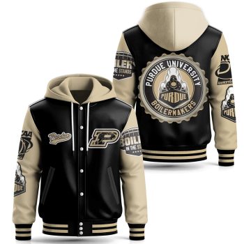 Purdue Boilermakers Special Hooded Baseball Jacket Varsity Jacket CHB1249