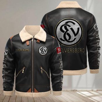 SV Elversberg Leather Jacket - Black