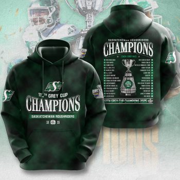 Saskatchewan Roughriders 2025 Grey Cup Champions Unisex Performance Hoodie NDT1013