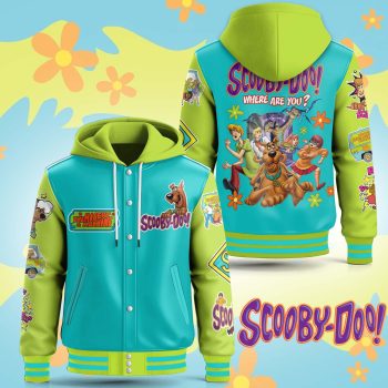 Scooby Doo Cartoon Hooded Baseball Jacket Varsity Jacket CHB1039