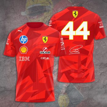 Scuderia Ferrari Las Vegas x Lewis Hamilton Unisex Performance T-Shirt NDT1403