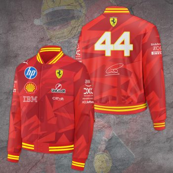 Scuderia Ferrari Las Vegas x Lewis Hamilton Varsity Jacket NDT1085