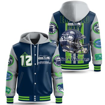 Seattle Seahawks Special Hooded Baseball Jacket Varsity Jacket CHB1172