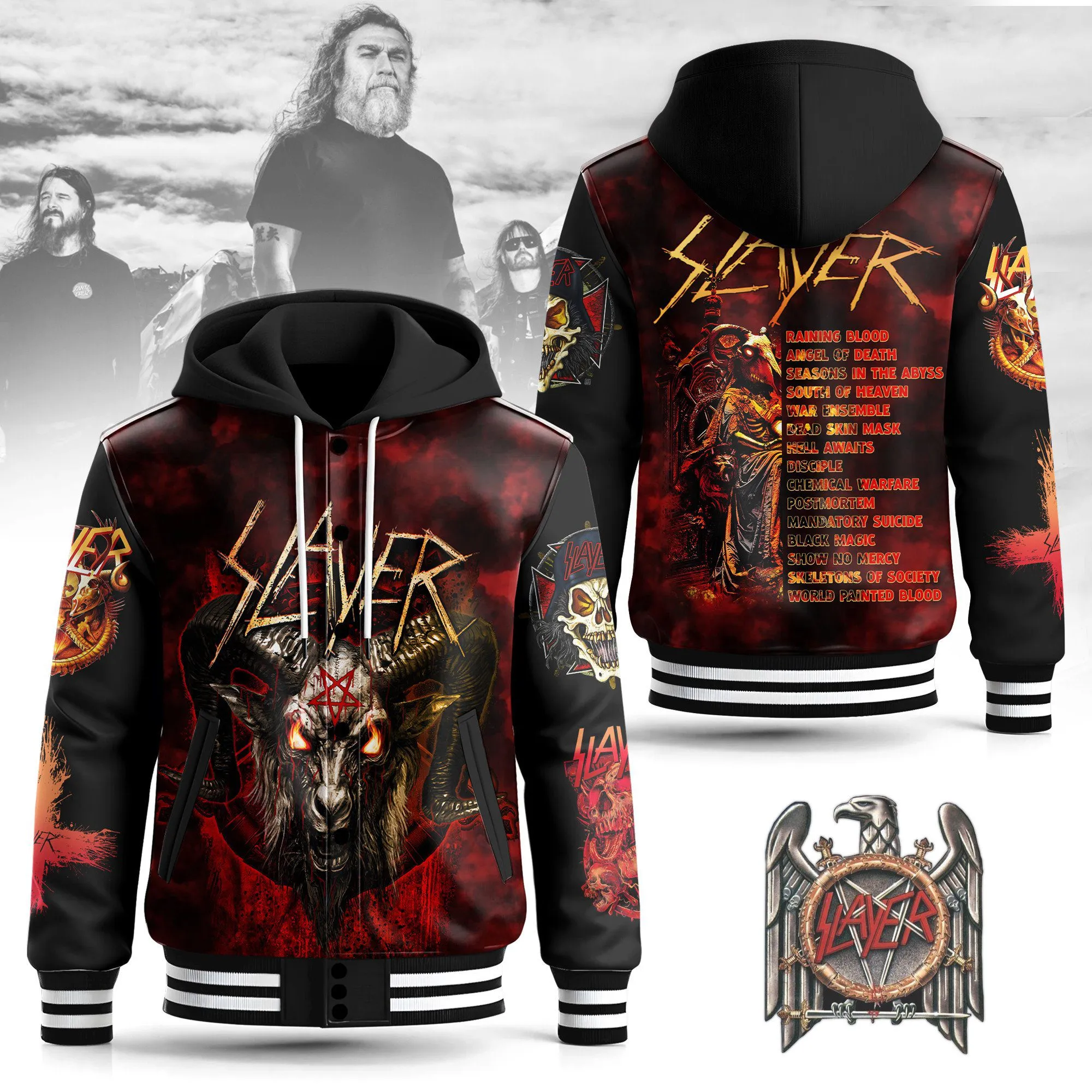 Hooded Baseball Jacket
