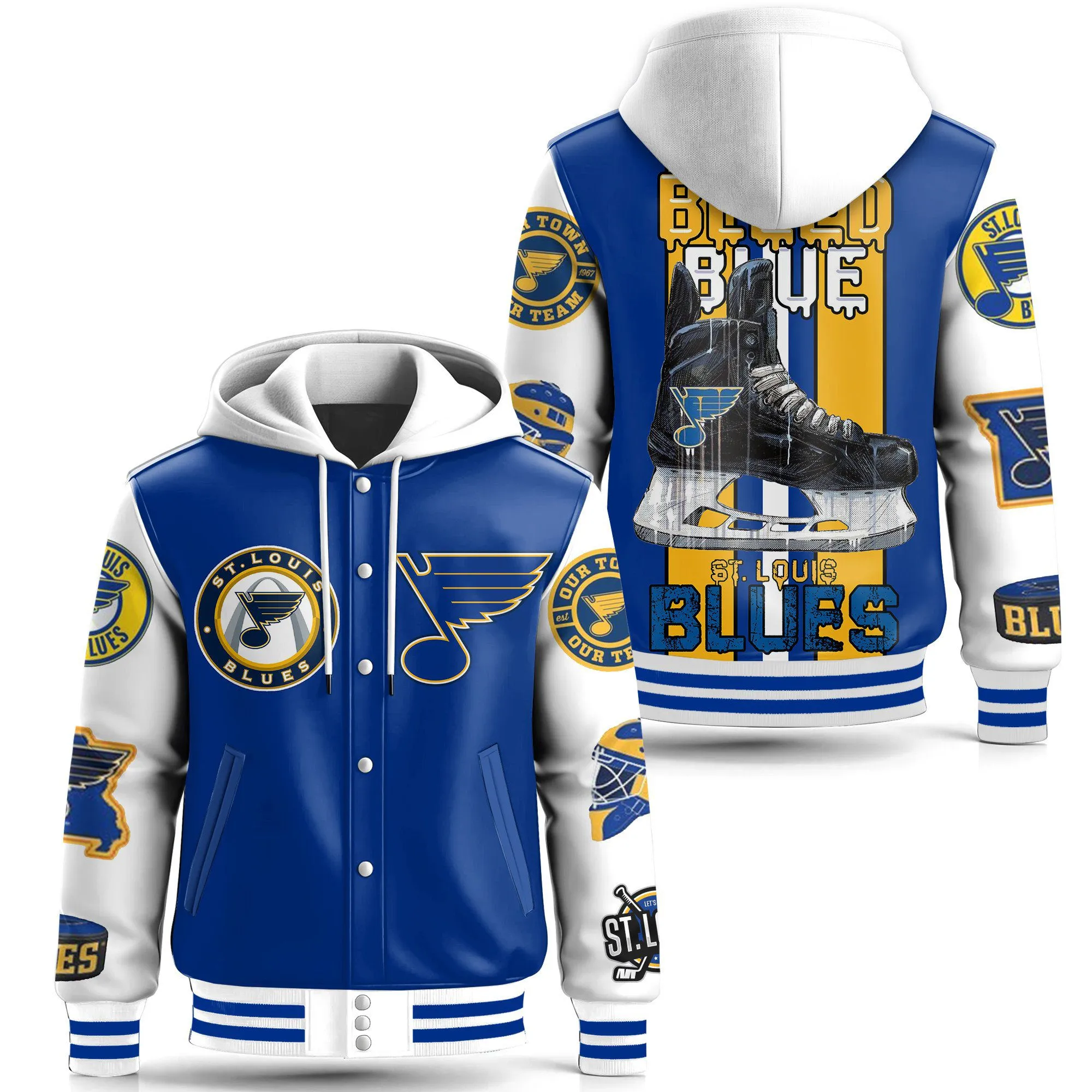 Hooded Baseball Jacket