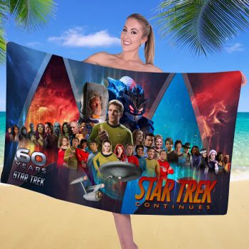 Star Trek 60th Anniversary 2026 Rectangle Beach Towel TWG1075