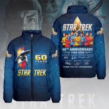 Star Trek: The Original Series 60th Anniversary 3D Stand Collar Puffer Jacket