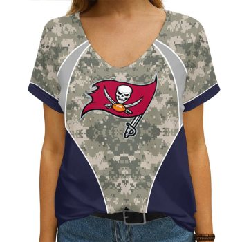 Tampa Bay Buccaneers Personalized V-neck Women T-shirt  VNT1453