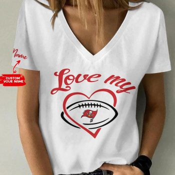 Tampa Bay Buccaneers Personalized V-neck Women T-shirt  VNT1464