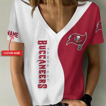 Tampa Bay Buccaneers Personalized V-neck Women T-shirt VNT1466