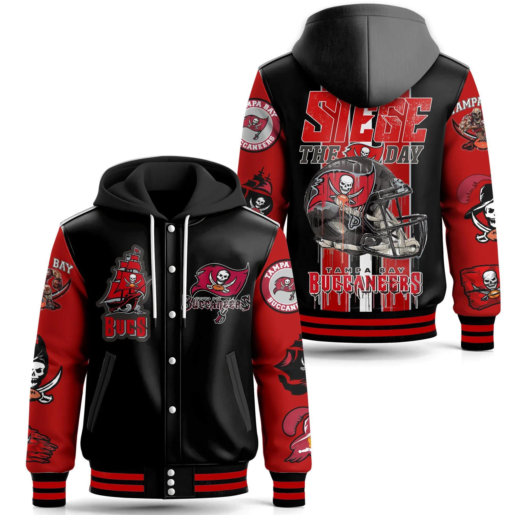 Hooded Baseball Jacket