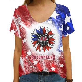 Tampa Bay Buccaneers V-neck Women T-shirt VNT1458