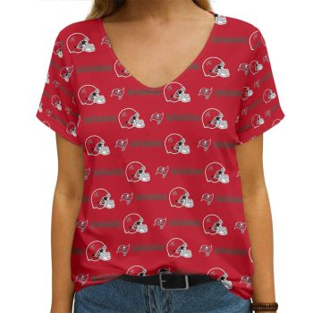 Tampa Bay Buccaneers V-neck Women T-shirt VNT1459
