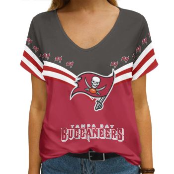 Tampa Bay Buccaneers V-neck Women T-shirt VNT1465