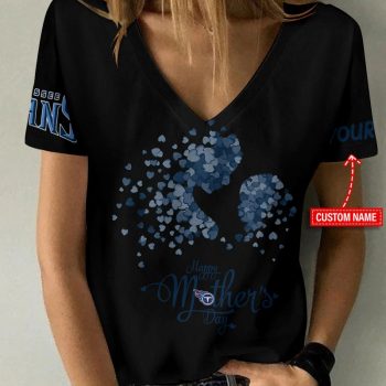 Tennessee Titans Happy Mother's Day Summer Women V-neck T-shirt  VNT1467