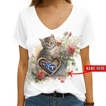 Tennessee Titans Personalized V-neck Women T-shirt  VNT1468
