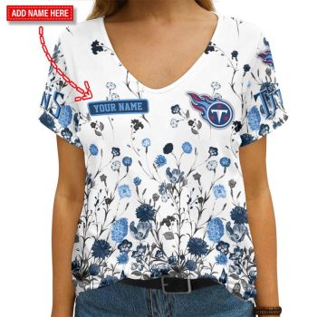 Tennessee Titans Personalized V-neck Women T-shirt VNT1473