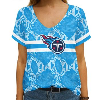 Tennessee Titans V-neck Women T-shirt VNT1476