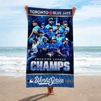 Toronto Blue Jays 2025 American League Champions Rectangle Beach Towel TWG1000