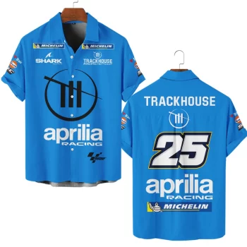 Trackhouse MotoGP Team Personalized Hawaiian Shirt Button Down Shirt