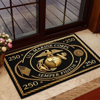 US Marine Corps 250th Anniversary Custom Doormat DMM1209