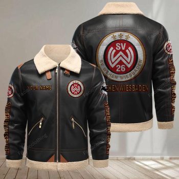 Wehen Wiesbaden Leather Jacket - Black