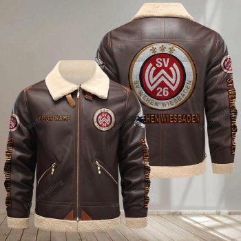 Wehen Wiesbaden Leather Jacket - Brown