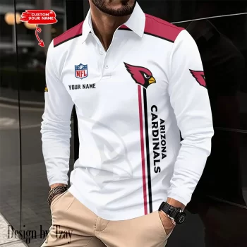 Arizona Cardinals Long Sleeve Polo Shirt