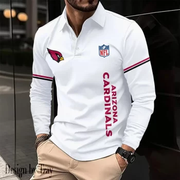 Arizona Cardinals Long Sleeve Polo Shirt