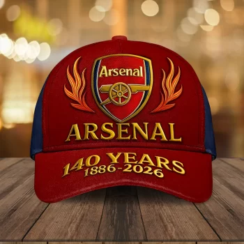 Arsenal FC 140 Years Classic Cap NEG2316