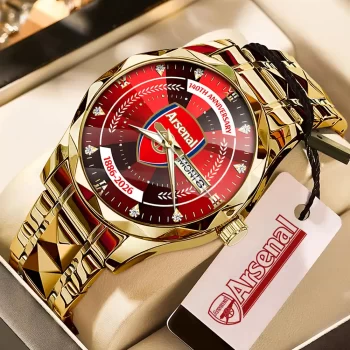 Arsenal FC 140th Anniversary Alloy Luxury Quartz Watch NEG2314