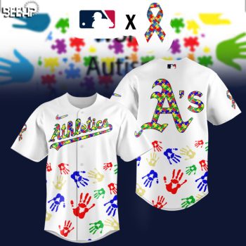 Athletics MLB Autism Awareness Special Edition 2025 Baseball Jersey