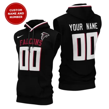 Atlanta Falcons Custom Name/Number Sleeveless Hoodies Player Hoodie