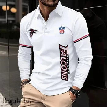 Atlanta Falcons Long Sleeve Polo Shirt