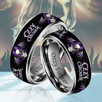 Black Sabbath x Ozzy Osbourne Custom Alloy Ring Laser Engraving Ring RNG1342