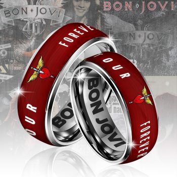Bon Jovi Custom Alloy Ring Laser Engraving Ring RNG1072