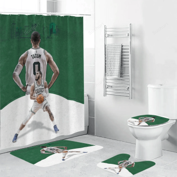 Boston Celtics Jayson Tatum Front Back City Bathroom Set BRS2708
