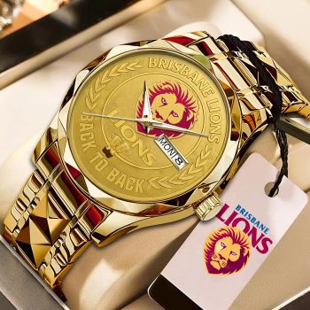 Brisbane Lions 2025 AFL Premiers Alloy Luxury Quartz Watch GNW1378