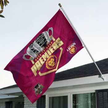 Brisbane Lions Premiers 2025 3D Double-side House Flag Outdoor Flag