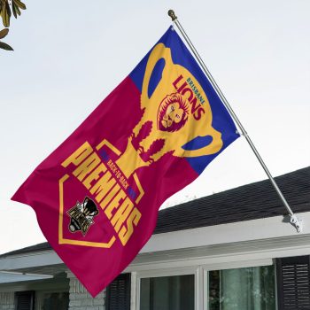 Brisbane Lions Premiers 2025 3D House Flag Outdoor Flag