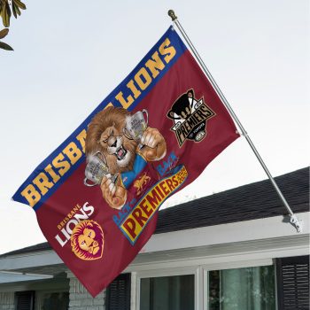 Brisbane Lions Premiers 2025 3D House Flag Outdoor Flag