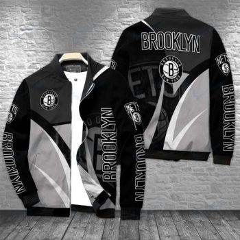 Brooklyn Nets Personalized Bomber Jacket BJA1501